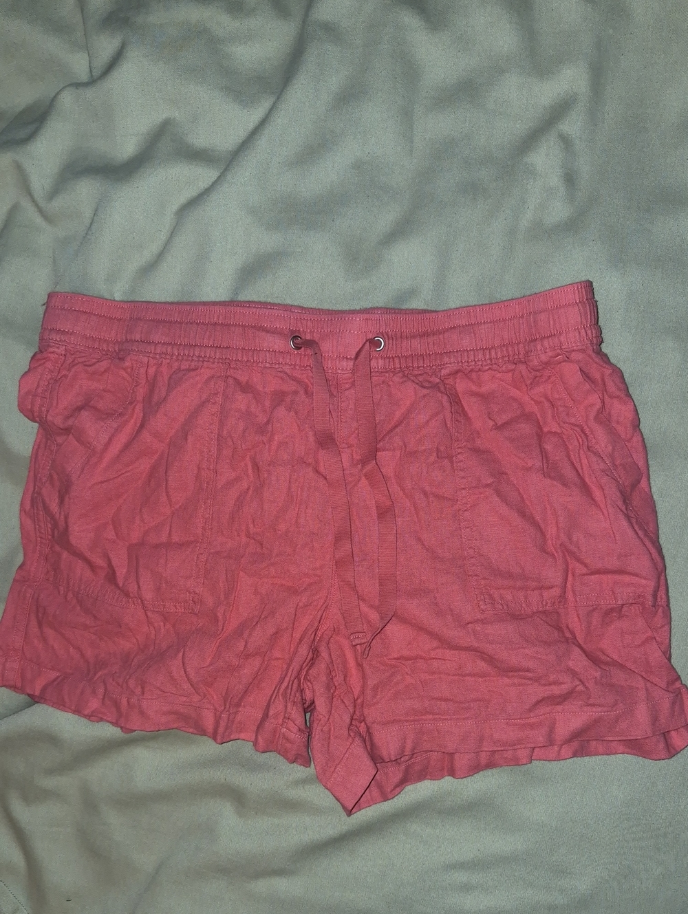Nautica Coral Pink Drawstring Athletic Shorts